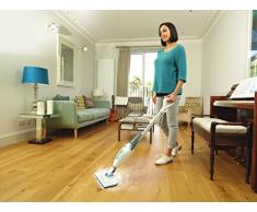 Black + Decker FSM1615-QS Balai Vapeur Filaire Blanc/Bleu 1300 W 6 m