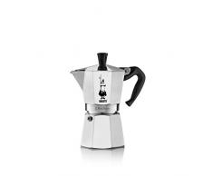 Bialetti Moka Cafetière, Aluminium, Argent, 6 Tasses