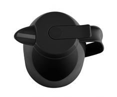 Emsa Pichet Isotherme, 1,5 Litres, Fermeture Quick Press, 100% Hermétique, Noir Brillant, Mambo, 517009