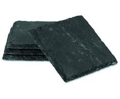 Boska 359002 Monaco Set de 4 Dessous-Verres Ardoise