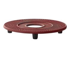 Bredemeijer G005R Dessous de Plat Xilin, Ghisa, Rouge, 134 x 134 x 17 cm