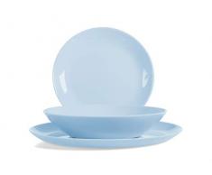 Luminarc 0883314737059 Colors Service de Table 18 pièces Diwali Light Turquoise-Bleu