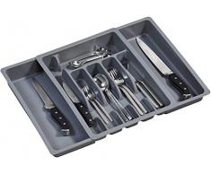 KESPER 30087 Range-Couvert modulable 29-50x6,5x38cm en Gris, Bamboo, 15 cm