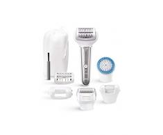 Panasonic - Es-El9a-S503 - Épilateur Électrique Femme - Tête plus Large - Double Disque, 60 Pincettes, Tête Flexible 90°, 3 Vitesses, Fonction Lumière, Wet & Dry, 10 Accessoires