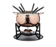 Kitchen Craft ARTFONCOP Master Class Artesa Fourchettes A Fondue, Acier Inoxydable, Cuivre/Noir, 32 x 32 x 22 cm