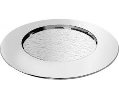 Alessi Mw06 Dressed Sous-assiette en Acier Inoxydable 18/10 Brillant avec Décoration en Relief