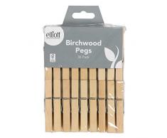 Elliott 10F17898 Pinces à linge en bois dur