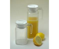 Arcoroc Quadro Réfrigérateur pichet avec couvercle en plastique blanc 1,7l, 1 Pichet