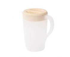 UPKOCH Grand pichet en Plastique avec Couvercle résistant à la Chaleur Carafe deau Chaude Carafe à Eau cruche pour jus de Boisson Pot Bouilloire thé Bouilloire Kaki Taille s