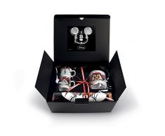 Egan WMSET/19 Lot de 4 Tasses à café Sweet Love, sucrier et napperon, Porcelaine, Rouge