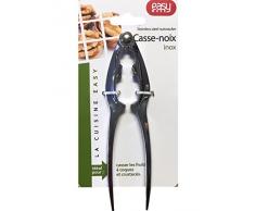 Easy Make KU6251 Casse Noix, INOX, Marron/Noir, 15 x 3,5 x 1,4 cm