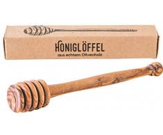 Beegut Cuillère à miel en bois dolivier faite à la main en Tunisie pour le miel élégant Emballage durable