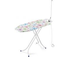Leifheit Table à Repasser Classic M Basic Plus, Adaptée aux Fers à Vapeur, Table à Repasser avec une Surface de Repassage Perméable à la Vapeur, Table à Repasser à Vapeur avec Support
