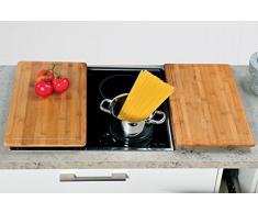 KESPER 58591 Planche à découper 50x28x4cm en Bambou, Bamboo, Nature, 15 cm