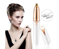 Sourcils Rasoir Tondeuse Bamoer Epilateur de Sourcil pour Femme, épilation électrique des Sourcils, Épilateur portatif indolore instantané,rasant de rasoir de mini sourcil