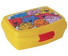 FUN HOUSE 005187 Monsieur Madame Boîte à goûter pour Enfant, Polypropylène, Multicolore, 17 x 13,5 x 6,5 cm