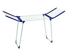 Leifheit Séchoir sur pied Pegasus 150 Solid Slim, séchoir à linge grande surface détendage, étendoir à linge solide et robuste de taille compacte