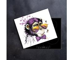 Plateau de protection universel pour plaques de cuisson en verre trempé de 4 mm, pour verre, céramique, induction 1 Pi?ces 60 x 52 cm | Planche ? Découper | protection murale en verre dans la cuisine