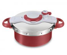 Tefal Clipsominut Duo 5Â l Autocuiseur Rouge en Acier Inoxydable