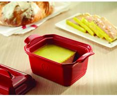 Emile Henry Eh349706 Terrine à Foie Gras 0,6 Litres Avec Presse Céramique Rouge Rouge Grand Cru Rouge Grand Cru 19 X 12 X 10 cm