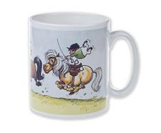 pony Club poneys mug par Thelwell. Robuste faïence Cambridge style tasse, doté dun iconique pony cartoons par the great Norman thelwell