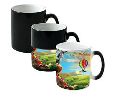 Mug magique qui change de couleur avec votre image, photo, logo ou texte (personnalisable)