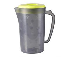 UPKOCH Grand pichet en Plastique avec Couvercle résistant à la Chaleur Carafe deau Chaude Carafe à Eau cruche pour jus de Boisson Pot Glace thé Bouilloire Vert