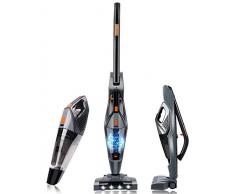 Aspirateur Balai sans Fil , Hikeren Aspirateur Balai à Main sans Sac, 2 en 1 Léger Protable Puissant Aspirateur Balai Électriques pour Maison, Voiture, Cuisine, Tapis et Sol dur