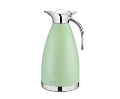 haosens 2 L Carafe isotherme en acier inoxydable Isolation sous vide Kaffeekanne thermoskanne Pot de café de 100% étanche, chaud et froid Dual utilisation (Vert)