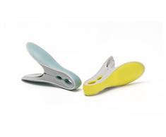 Brabantia 105425 Pinces à Linge profilées, Yellow, Plastique, Jaune/Mint, 30 x 20 x 10 cm