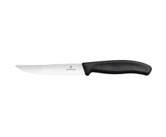 Victorinox 6.7933.12 Couteau Ã Steak/Ã Pizza avec Tranchant dentÃ©, Acier Inoxydable, Noir, 30 x 5 x 5 cm