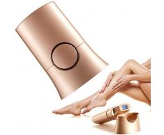 XHDMJ Épilation Ipl 300 000 Impulsions Lumineuses pour Le Corps, Le Visage, Les Aisselles Et La Ligne De Bikini, Épilateur Épilation Permanente Indolore Au Laser pour Femmes Et Hommes, Or