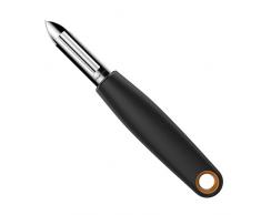 Fiskars Économe à lame fixe, Longueur: 18 cm, Acier/Plastique, Functional Form, Noir/Orange, 1014418