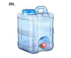 azurely 15 / 20L récipient de Stockage de l'eau, PC avec Robinet avec Couvercle Portable Seau d'eau Potable d'urgence pour Seau de Stockage d'eau extérieur