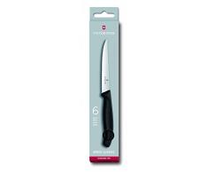 Victorinox 6.7233.6 Set de 6 Couteaux à Steak, Acier Inoxydable, Noir, 30 x 5 x 5 cm