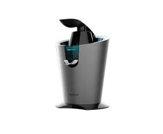 Cecotec Presse-Agrume Electrique Ã Levier, Zitrus 160 Vita INOX , 160W, Filtre en acier, 2 CÃ´nes, Anti-Goutte, Silencieux, Compatible avec Lave-Vaisselle, Acier Inoxydable