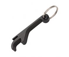 niceeshop(TM) Aluminium d'Alliage Cléchaîne Clé Enseigne Chaîne Cercle Bouteille Décapsuleur(Noir)