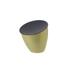 Rosti Mepal 108550091600 poubelle de table Calypso - nordic lemon, Plastique, 17,5 x 17,5 x 18,4