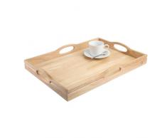 T&G Woodware Plateau avec 4Â poignÃ©es en Bois dhÃ©vÃ©a