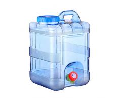 Transporteur d'eau sans BPA,bouteille d'eau en plastique réutilisable,récipient de stockage d'eau pour la maison avec seau en plastique pur,récipient récipient de 5 gallons avec couvercle et embouts