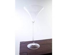 INNA-Glas Lot 2 x Verre à Cocktail XXL Sacha, Transparent, 50cm, Ø 25cm - 2 pcs Verre à Martini - Verre géant