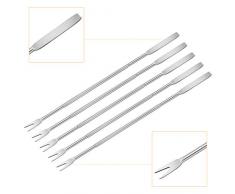 BESTONZON 12pcs Fruits de Mer Cracker acier inoxydable mollusques et crustacés fourchettes Crabe et outil de Casse-noix de cuisine