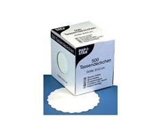 PAP STAR Boite de 500 sous-tasses rondes, blanches, diamètre: 8,5 cm