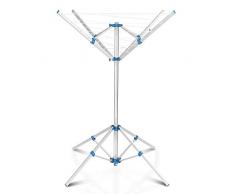 COSTWAY Etendoir à Linge Séchoir à Linge Pliable Séchoir-Linge Parapluie en Aluminium sur Pieds 100x100x150cm
