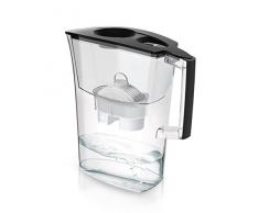 LAICA L703893 Carafe Filtrante Coffee and Tea, Plastique, Noir/Transparent, 12,5 x 6 x 9,5 cm