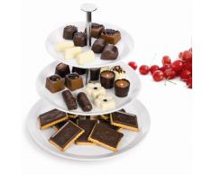 Tescoma Gustito Assiette à gâteaux 3 étages