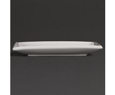 Assiettes carrées blanches en porcelaine 180mm Olympia 18cm. 12 pièces.