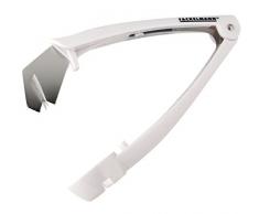 Fackelmann 49267 Dénoyauteur à Prunes Arcadalina 15cm en ABS/INOX, Acier Inoxydable, Blanc/Argent/Lilas, 15 x 7,8 x 3,5 cm