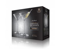 Final Touch Sans Plomb Crystal Verres à Martini Fabriqué avec du DuraSHIELD Titanium renforcé pour une durabilité accrue Verre à cocktail Set 250ml - Pack de 2