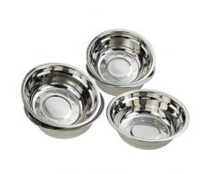 Gitany Lot de 6 Bols à Mélanger en Acier Inoxydable, Bols Saladier, Bol en Inox